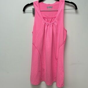 Kirkland Signature Womens Workout Tank Top sz M Pink Stripes Workout Tank Top
